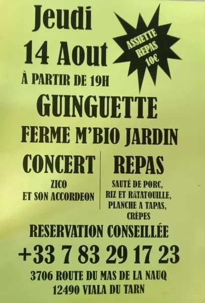 Soirée guinguette