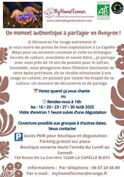 Portes ouvertes à la maison du safran et des aromatiques