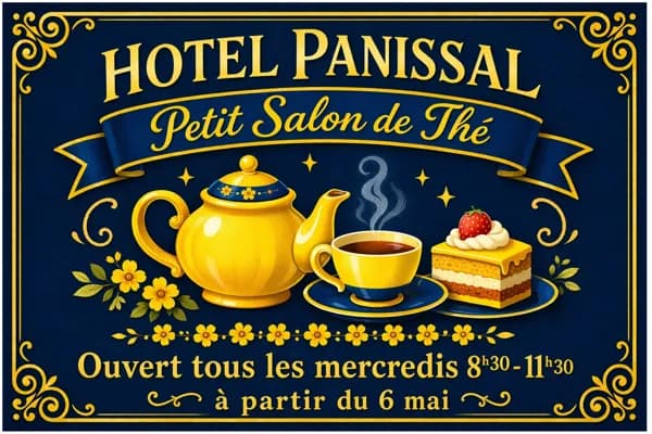 Le petit salon de thé de l'hôtel Panissal