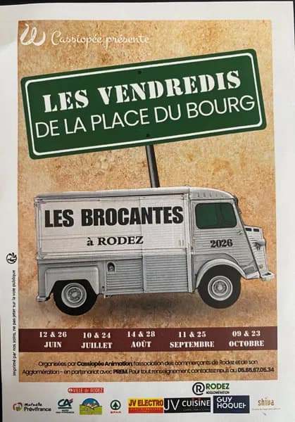 Les Vendredis à la Place du Bourg: Brocante de l’Été