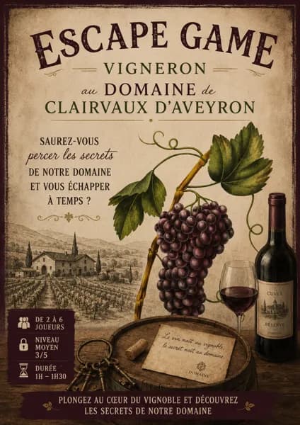 Escape game vigneron