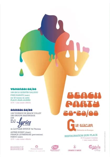 Beach Party - Restaurant Le Glacier