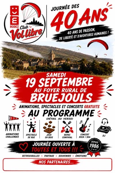 Club de vol libre - Journée des 40 ans