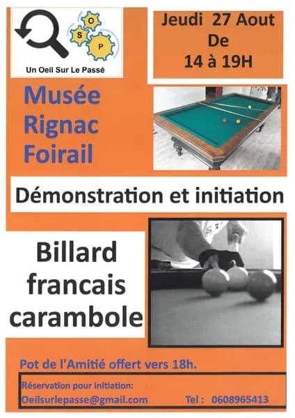 Démonstration et initiation au billard français