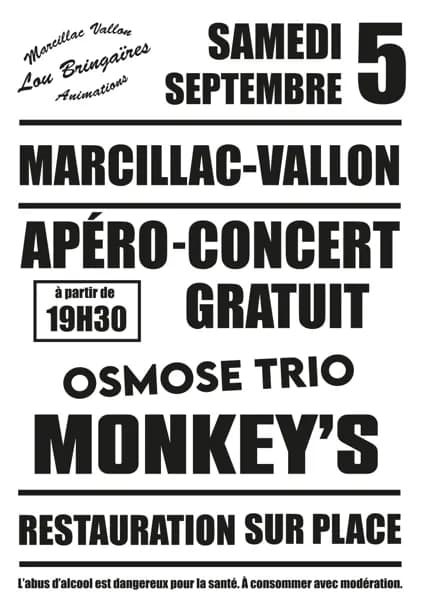 Apéro concert Gratuit