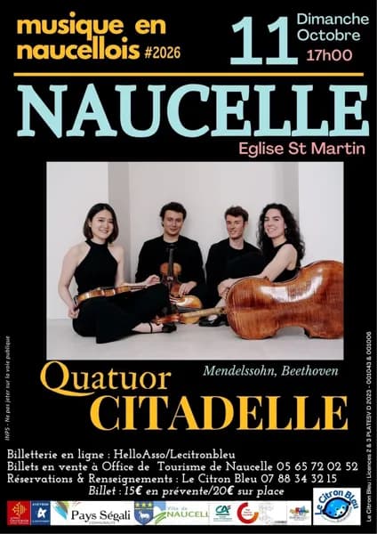 Concert Quatuor Citadelle