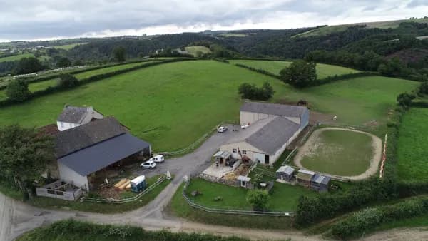Vue du haut de La Ferme Buissonnière