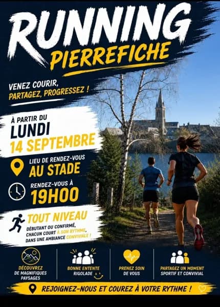 Sortie Running à Pierrefiche