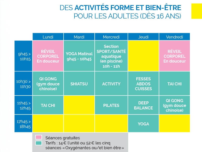 Activités forme et bien-être Deauville Sportive