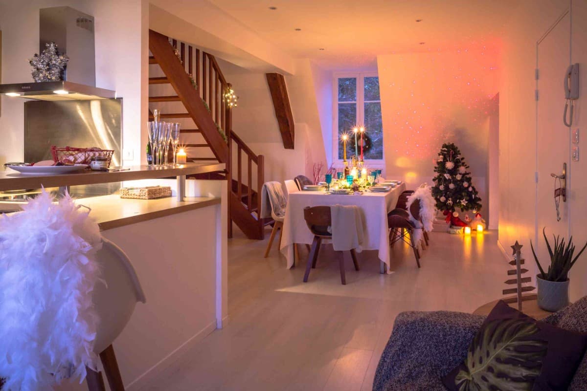 Appartement Panoramique décoré pour Noël pouvant accueillir 10 personnes