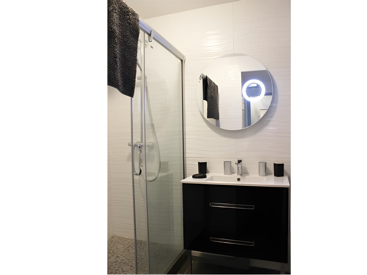 La salle de douche