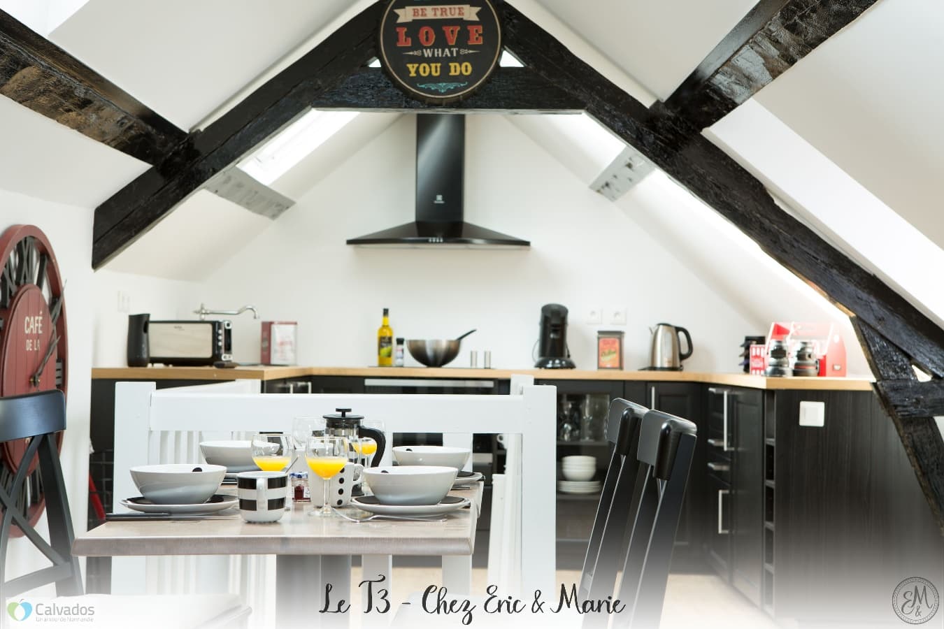 Honfleur - Le T3 Duplex - Cuisine
