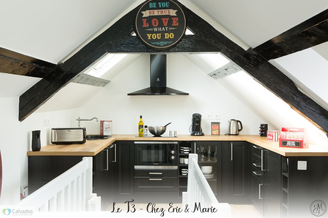 Honfleur - Le T3 Duplex - Cuisine