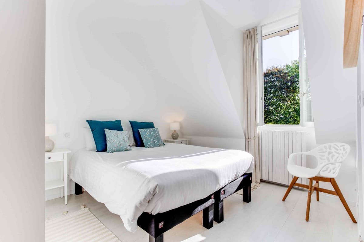 Chambre double avec sa douche privative de l'appartement Grandiose