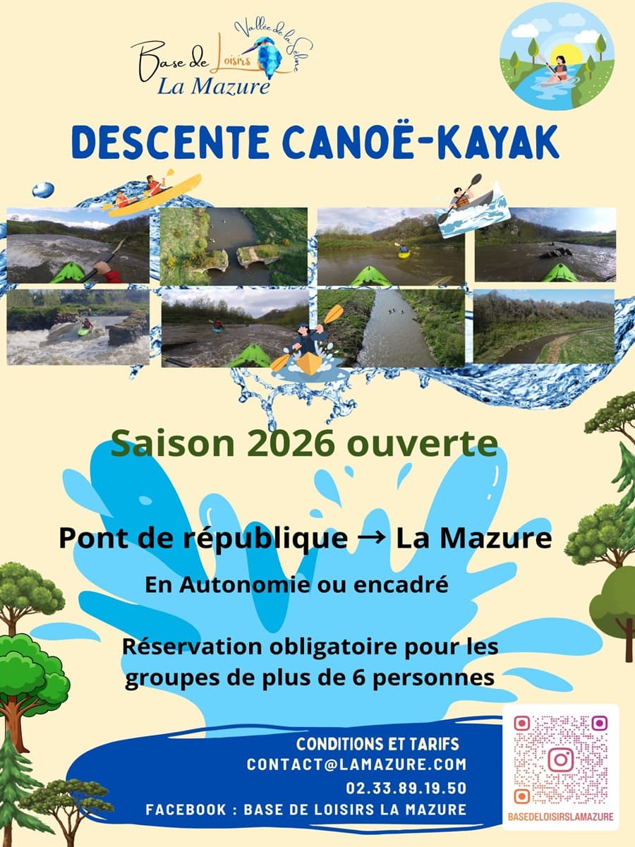 Descentecanoëkayak_basedeloisirslaMazure_saison2026