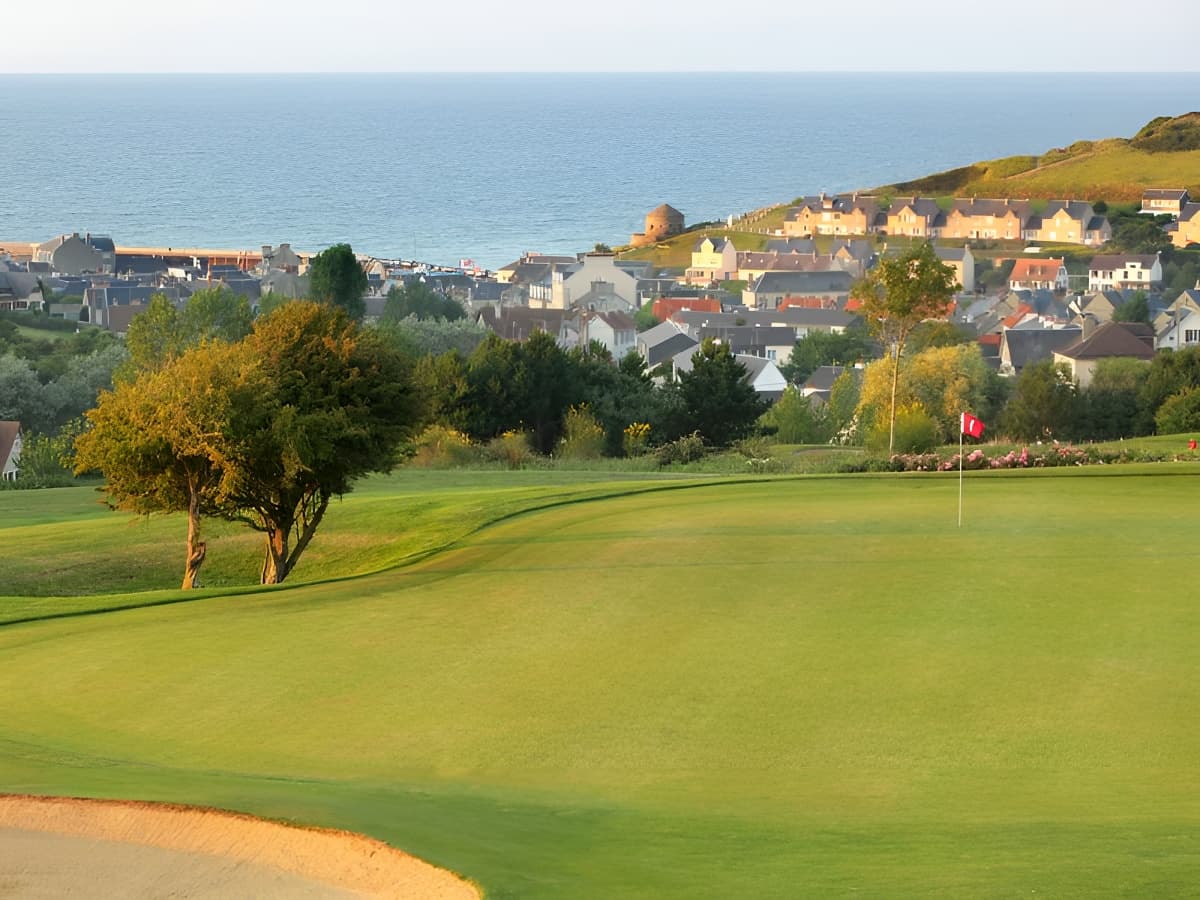 Golf d'Omaha beach, vue mer