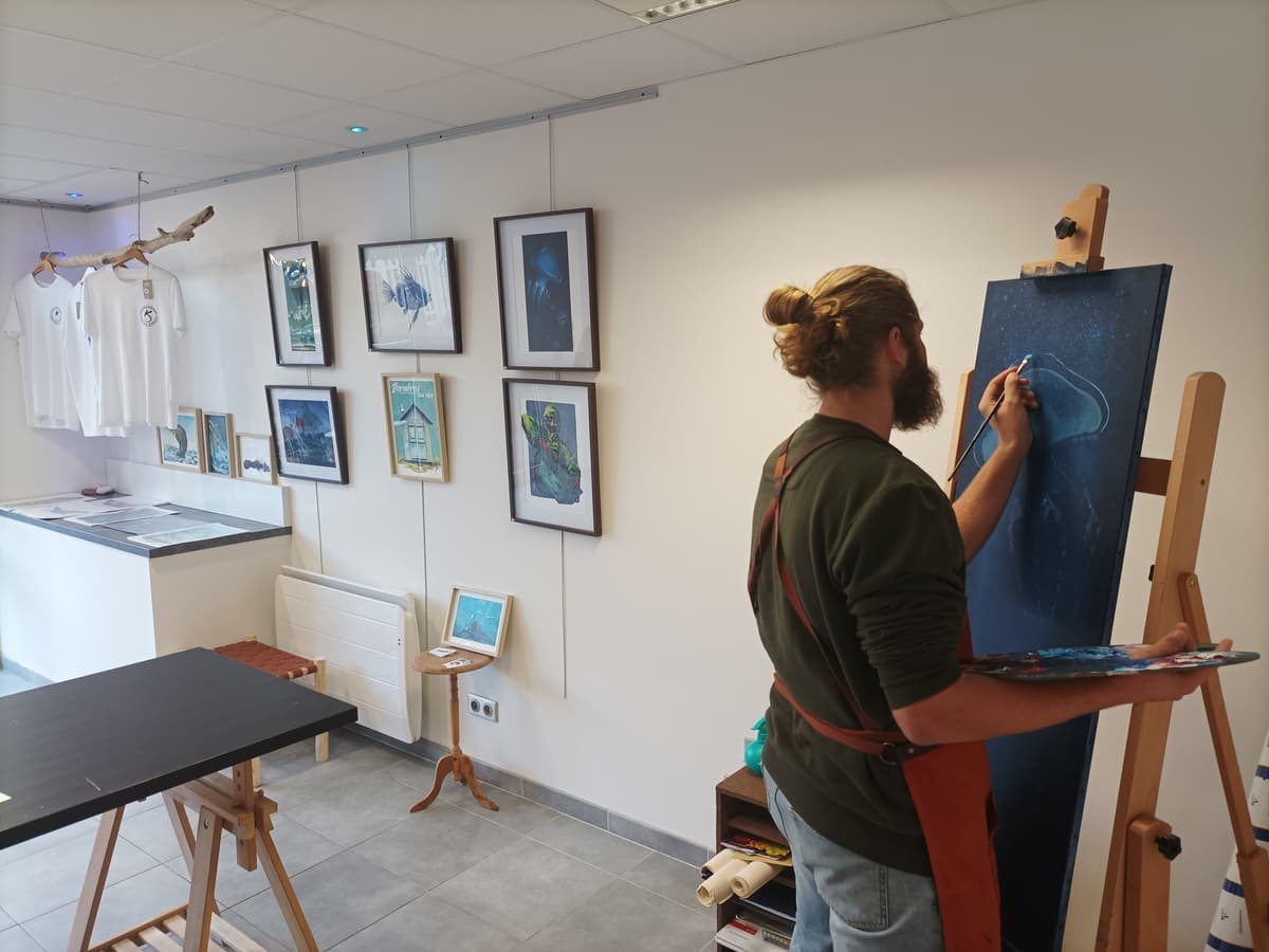 Kommontorios-peinture-tableau-saint-aubin-sur-mer
