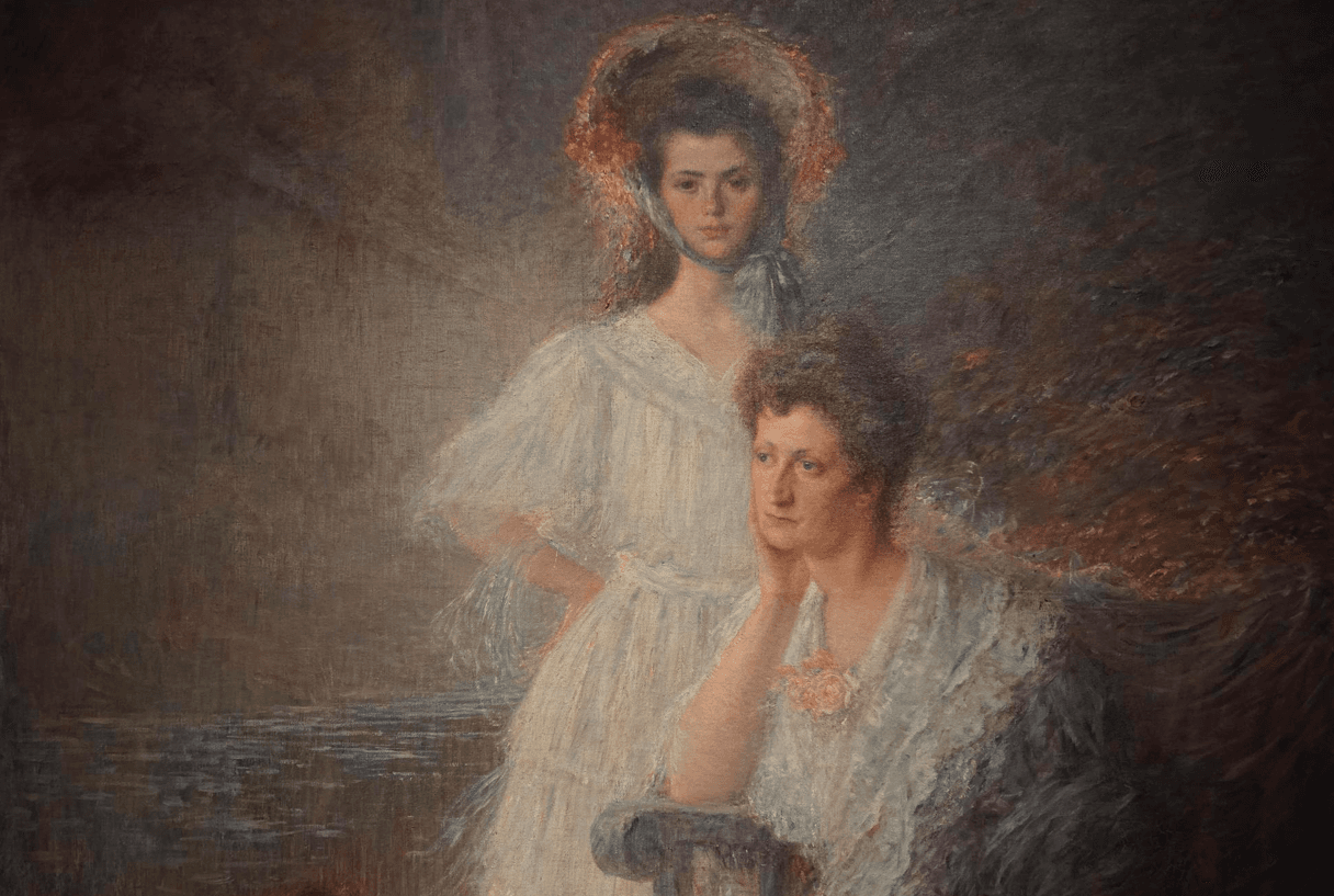 Madame Lemoine, née Léandre, et ses filles, 1907