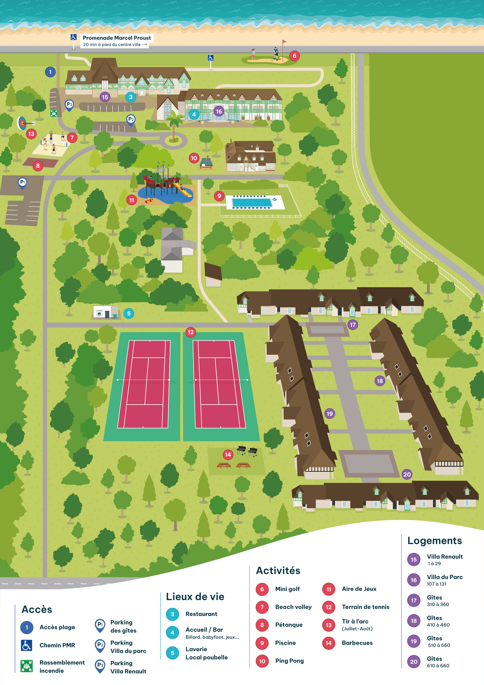 Plan - équipements & activités