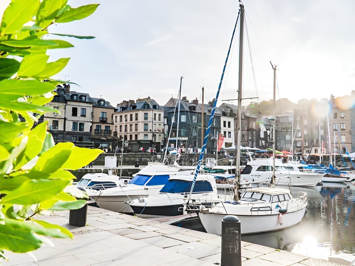 Le Vieux Honfleur - Vue sur le port depuis la terrasse