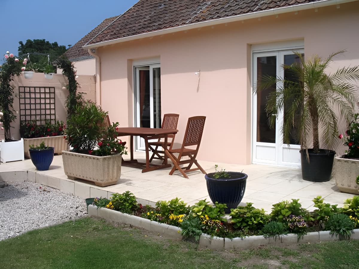 Villa Flavie, Courseulles, terrasse
