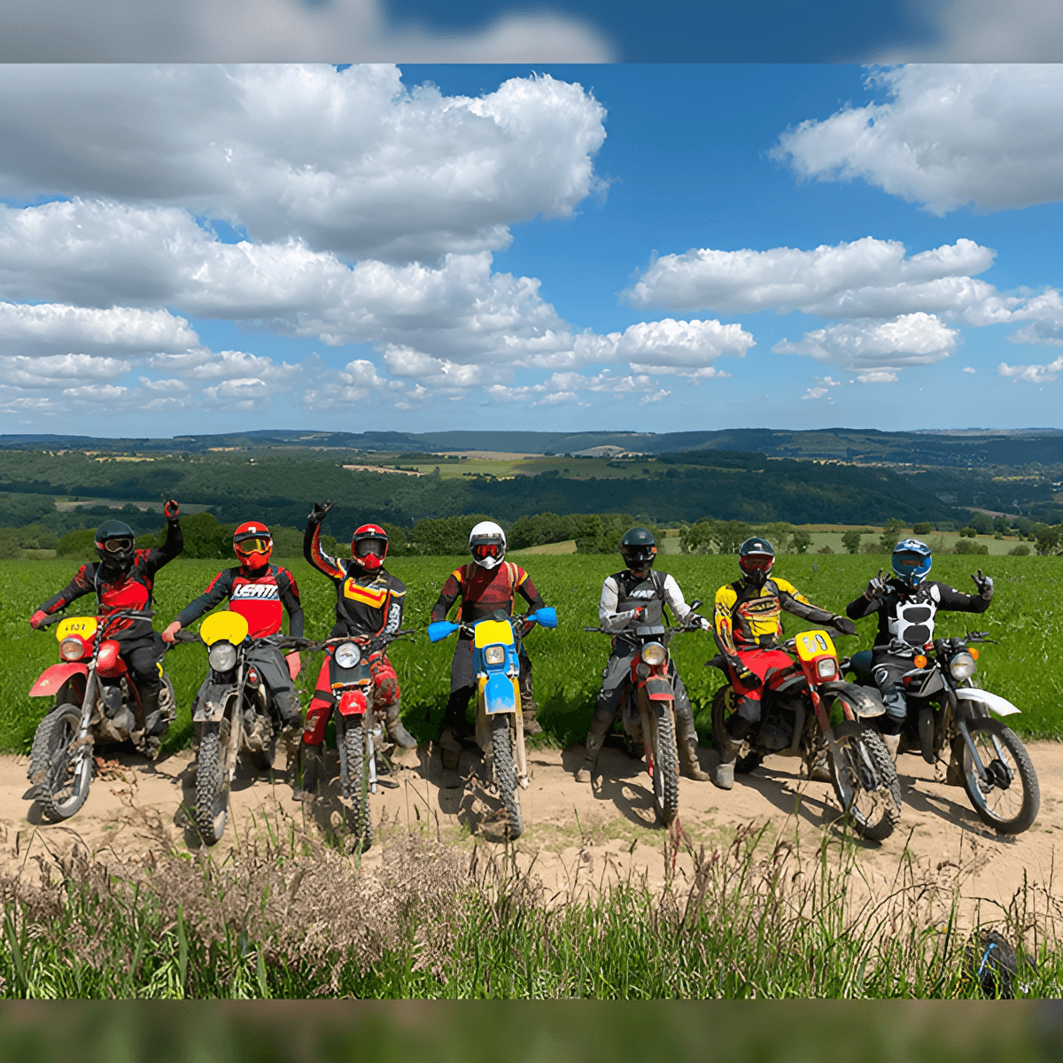 Randonnée enduro vintage