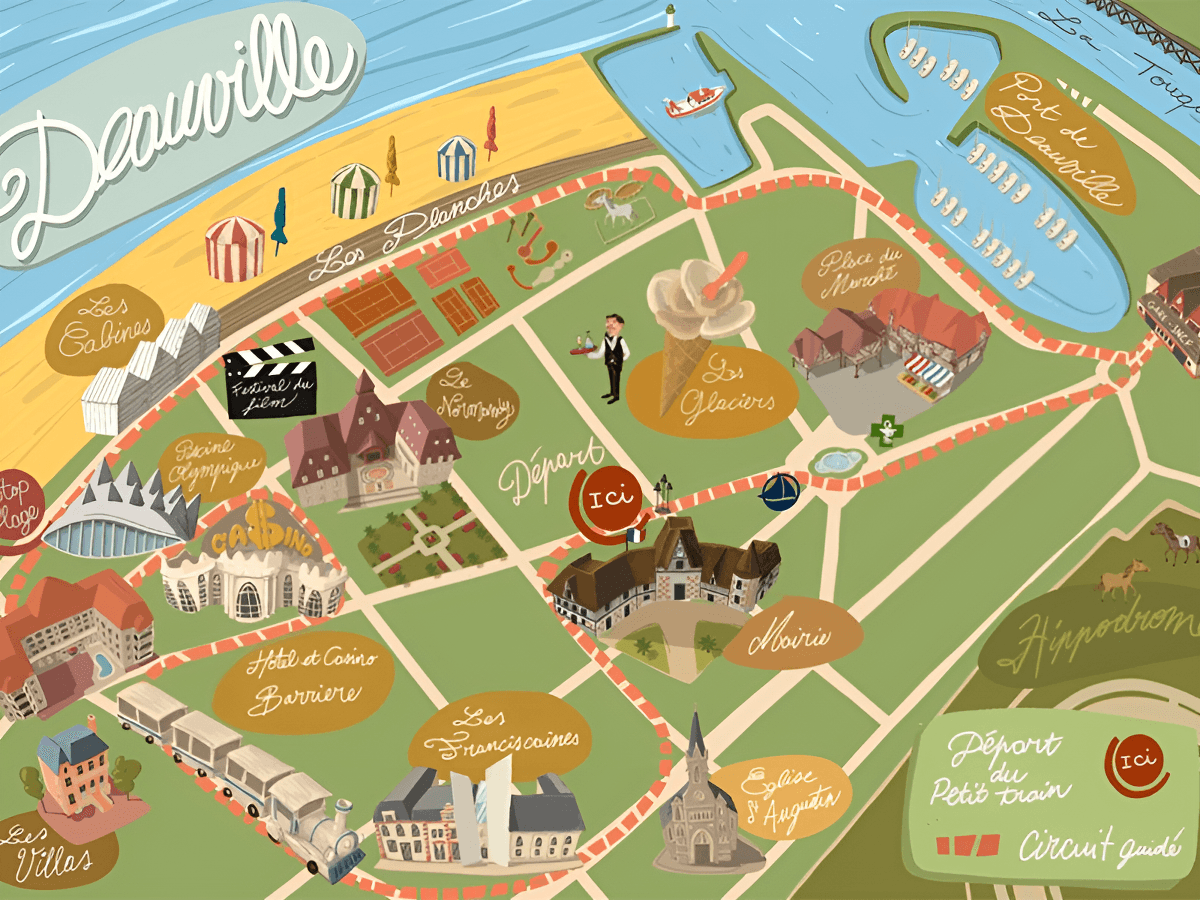 parcours petit train deauville © Promotrain