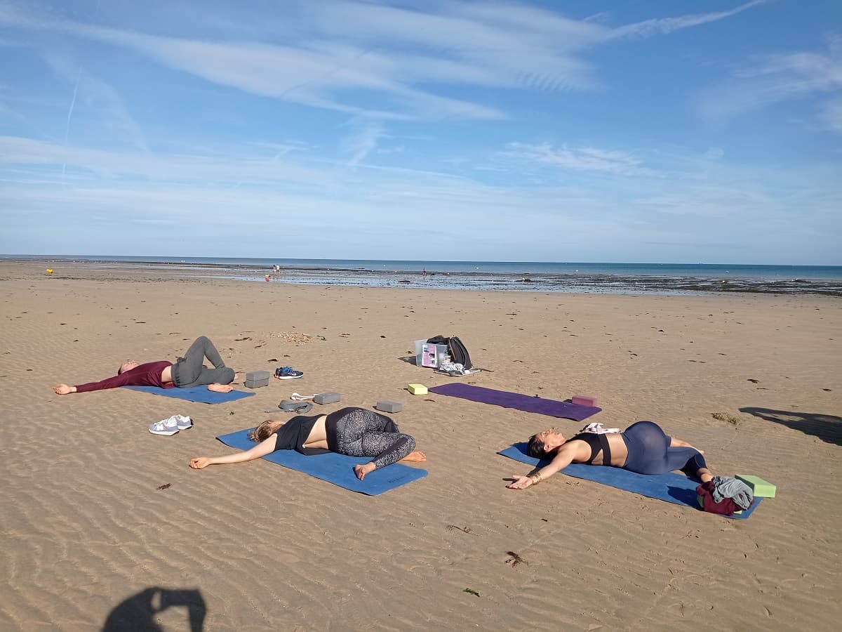 séance sur la plage