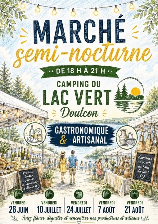 Marché semi-nocturne au Lac Vert
