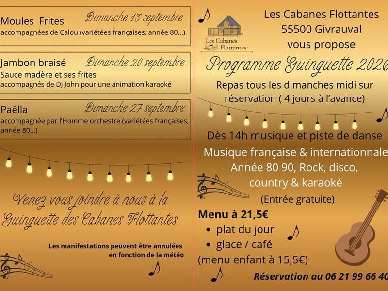 Guinguette aux Cabanes Flottantes