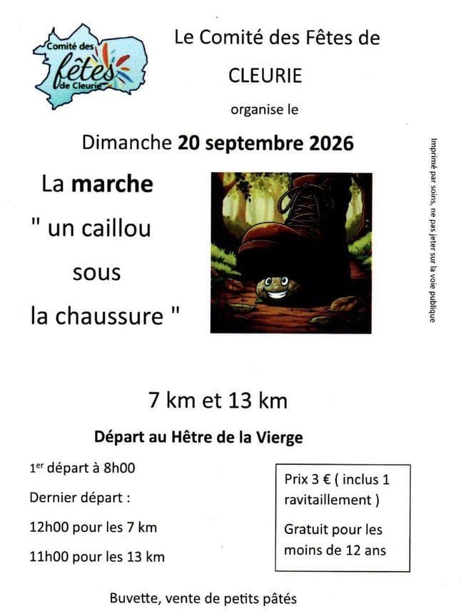Marche Un caillou sous la chaussure