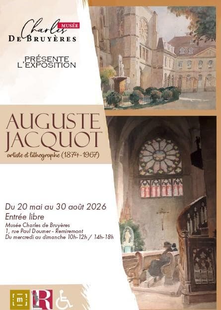 Exposition : Auguste Jacquot, artiste et lithographe (Remiremont, 1874-Remiremont, 1967)