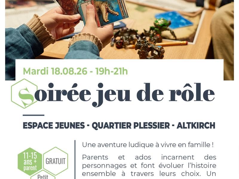 Soirée jeu de rôle