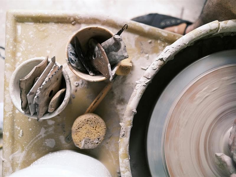 Poterie bicolore