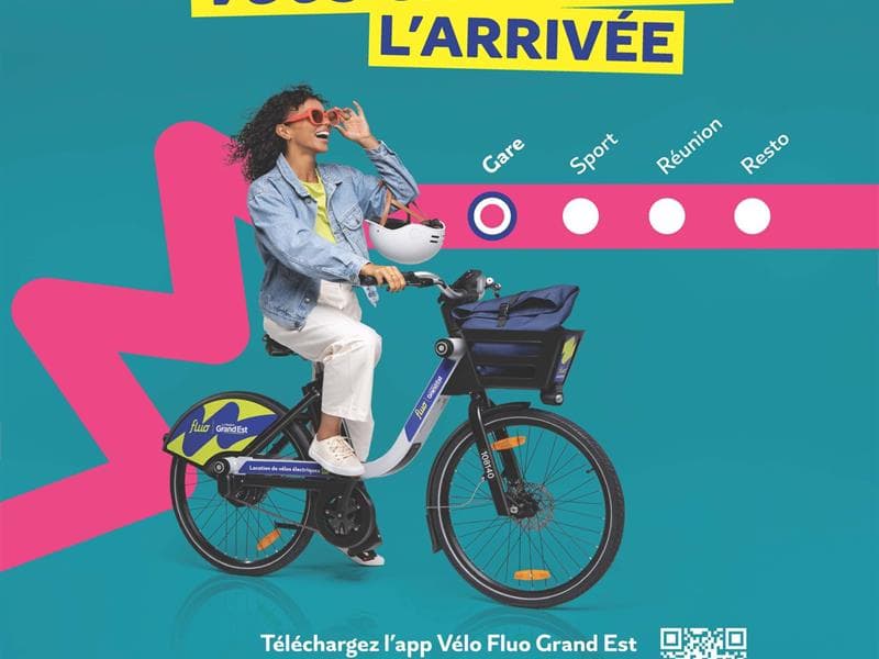 Location de vélos à assistance électrique en libre-service Fluo Grand Est - Sélestat