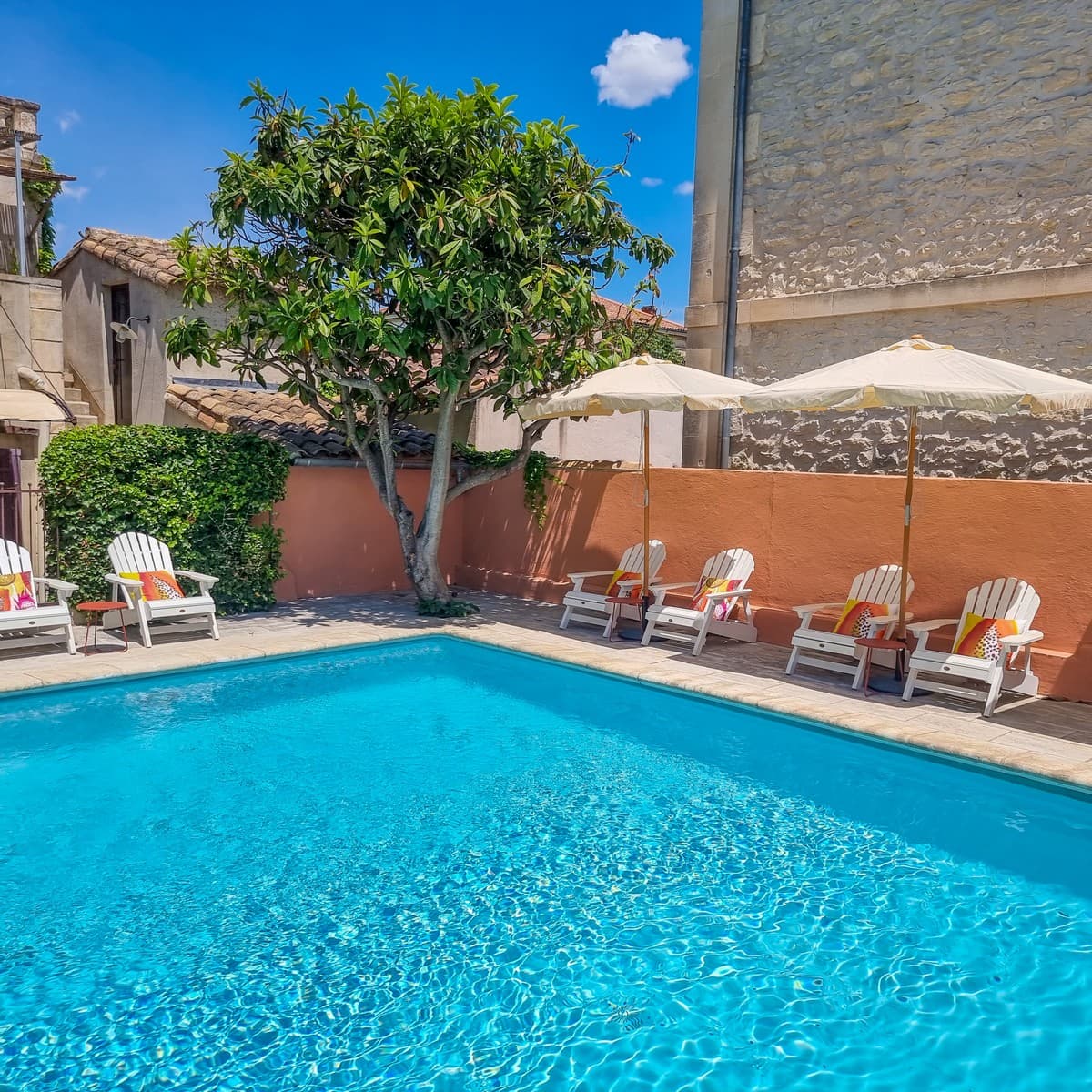 Hôtel Sous les Figuiers piscine