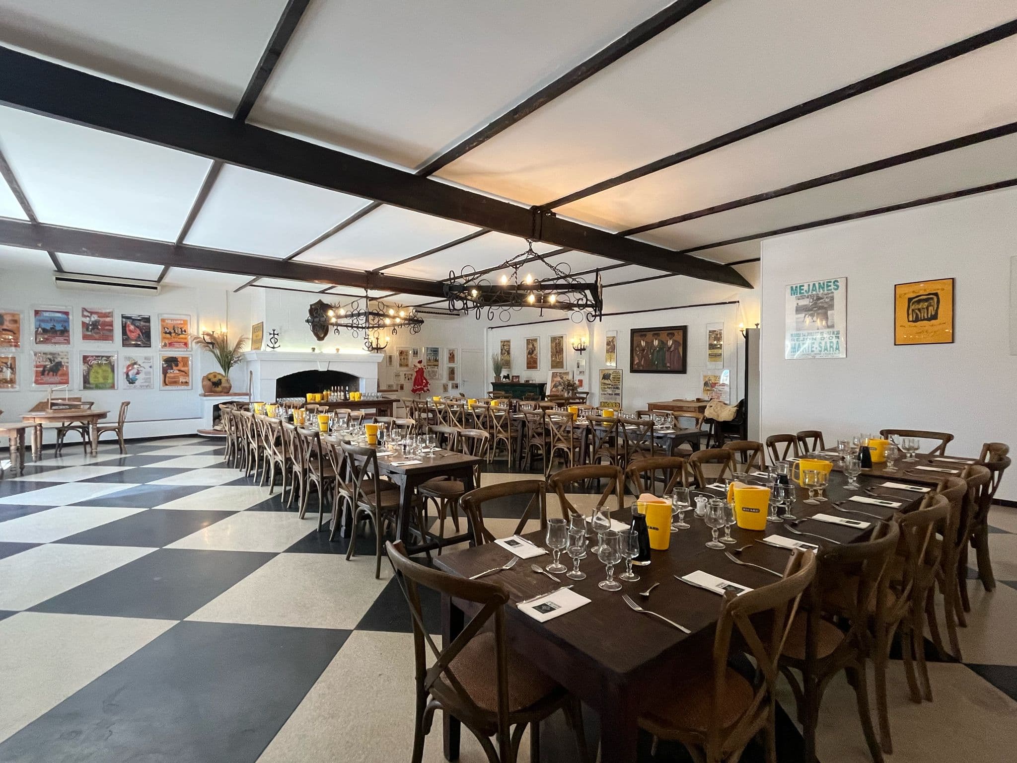 La Salle Espagnole du restaurant la Bergerie de Méjanes