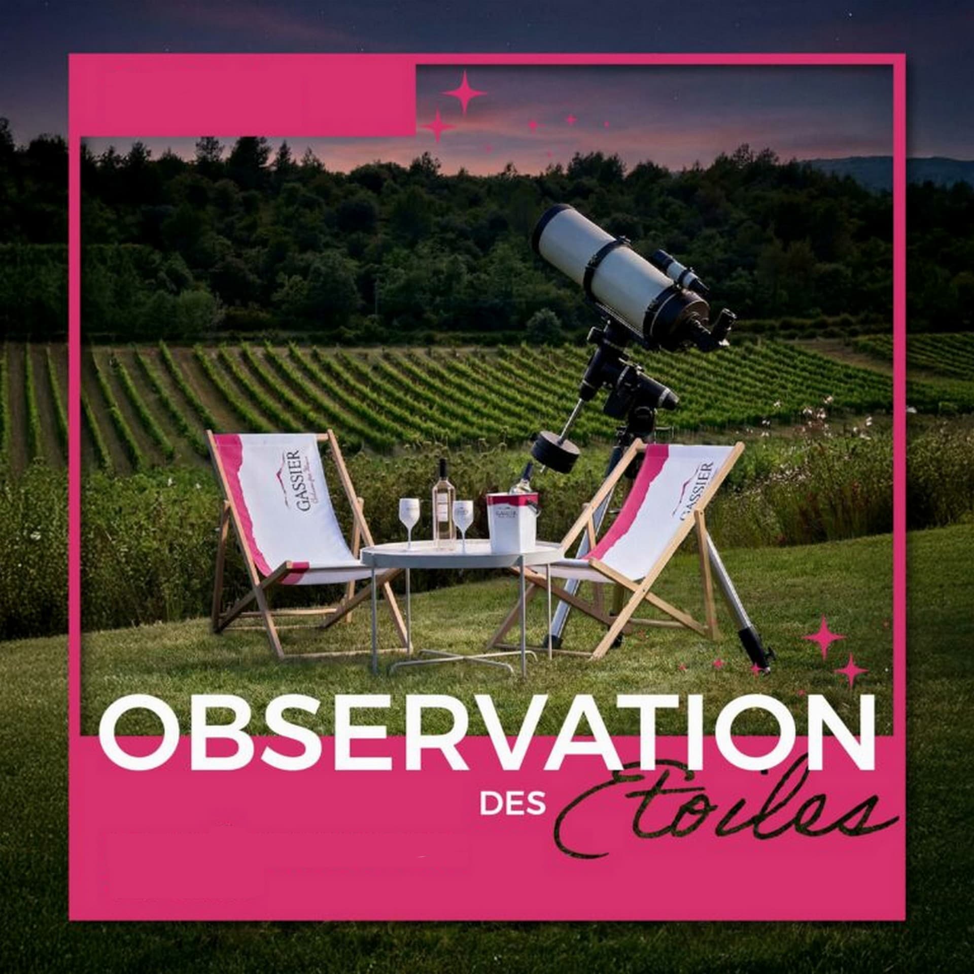 Observation des étoiles au Château Gassier_Puyloubier