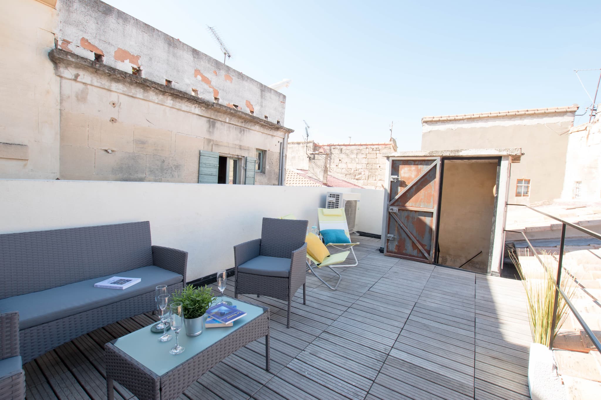 Terrasse vue sur les toits