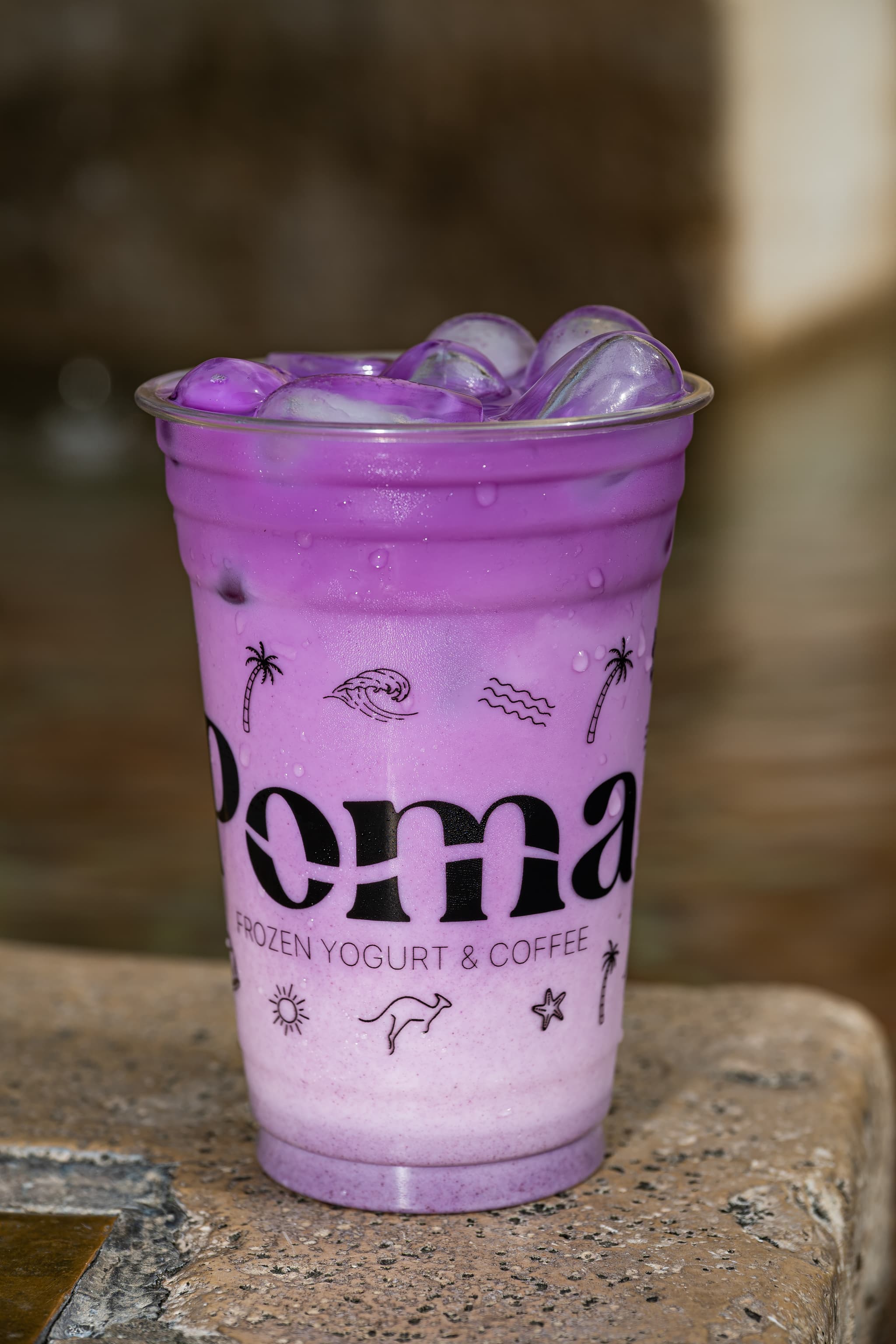 Ube latte