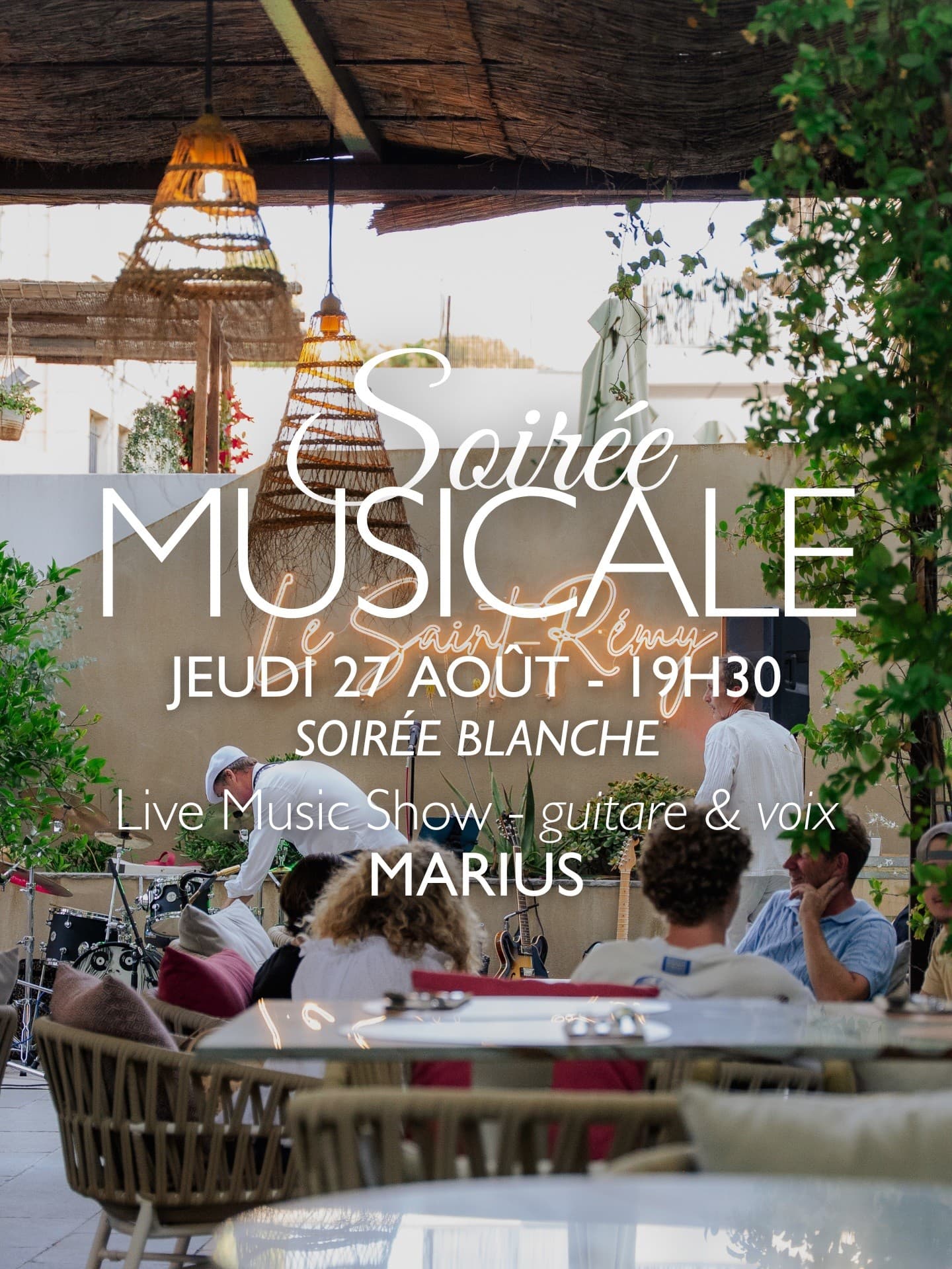 es soirées musicales à l'Hôtel le Saint-Rémy à Saint-Rémy-de-Provence 27.08.26