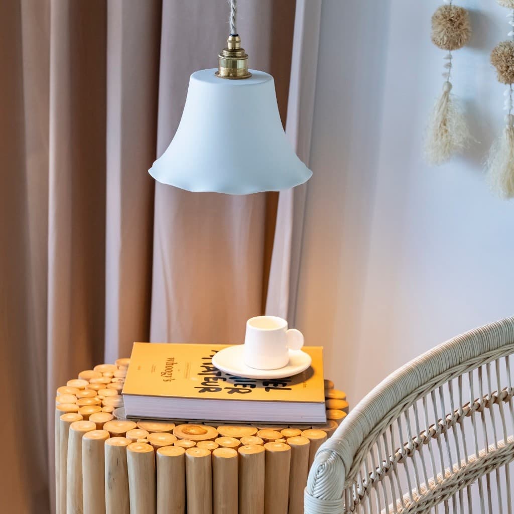 lampe à suspendre en porcelaine