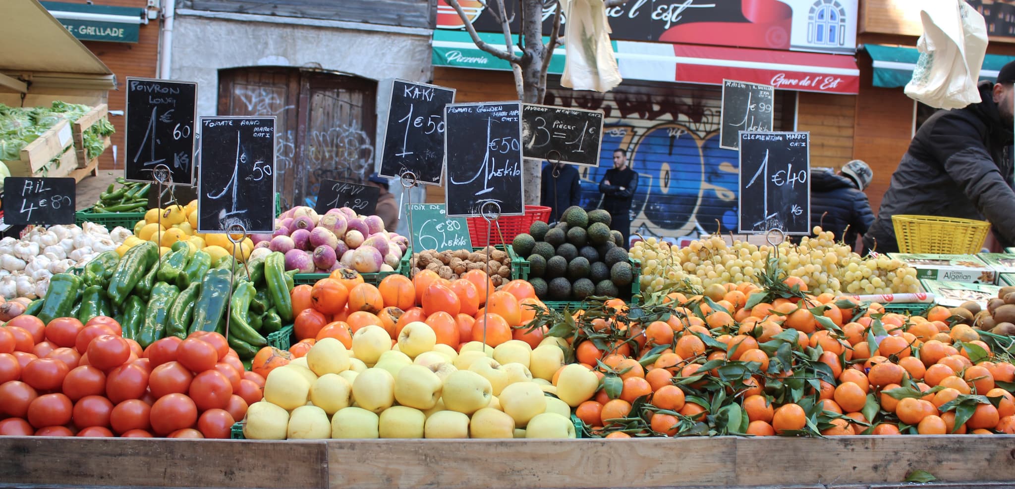légumes du marché de Noailles