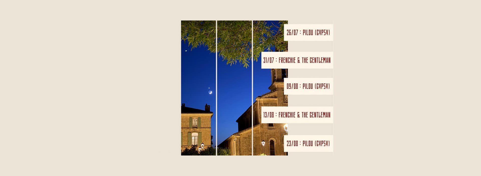 Concerts de l'été à Aureille 26.07 au 23.08.26