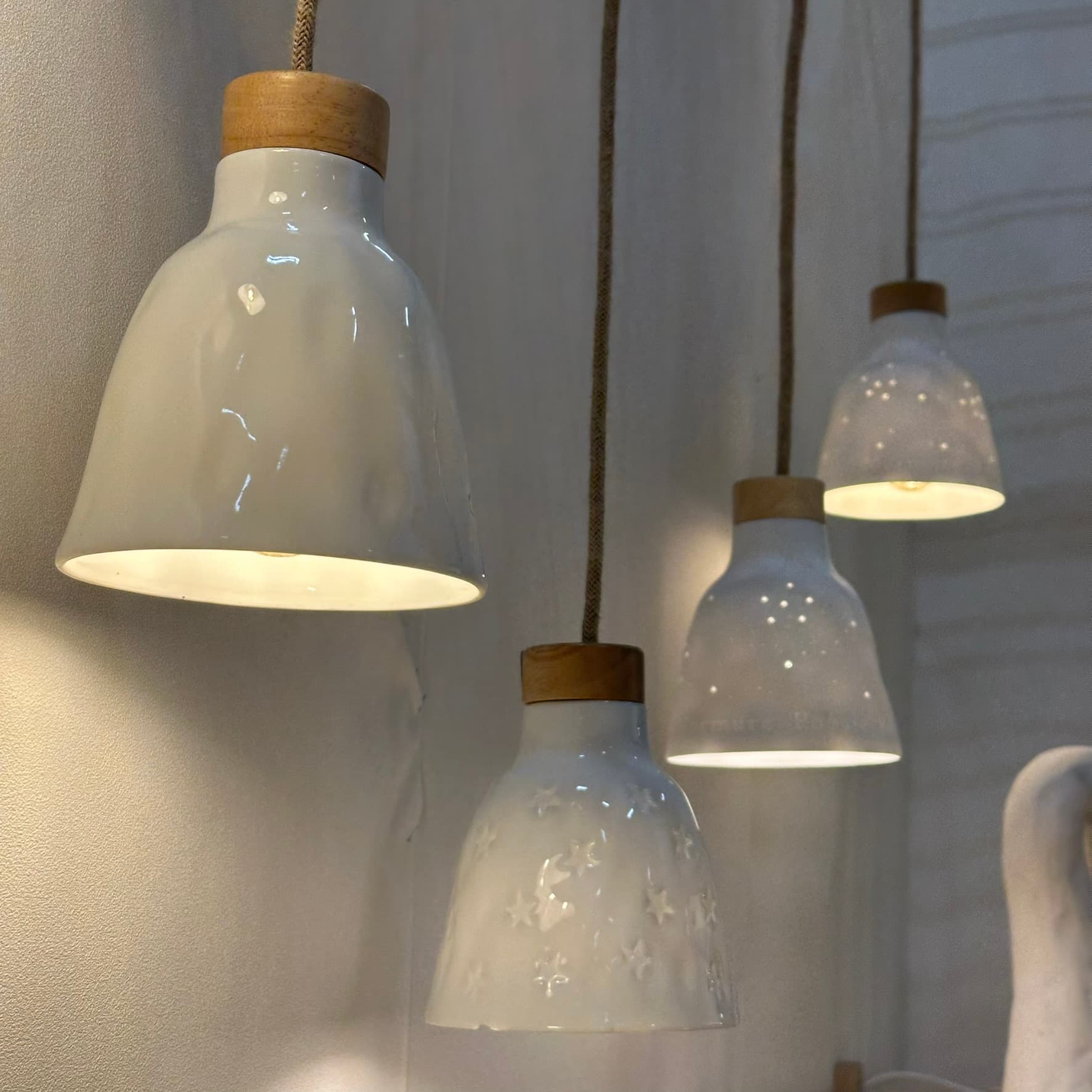 lampes baladeuses porcelaine rosinette