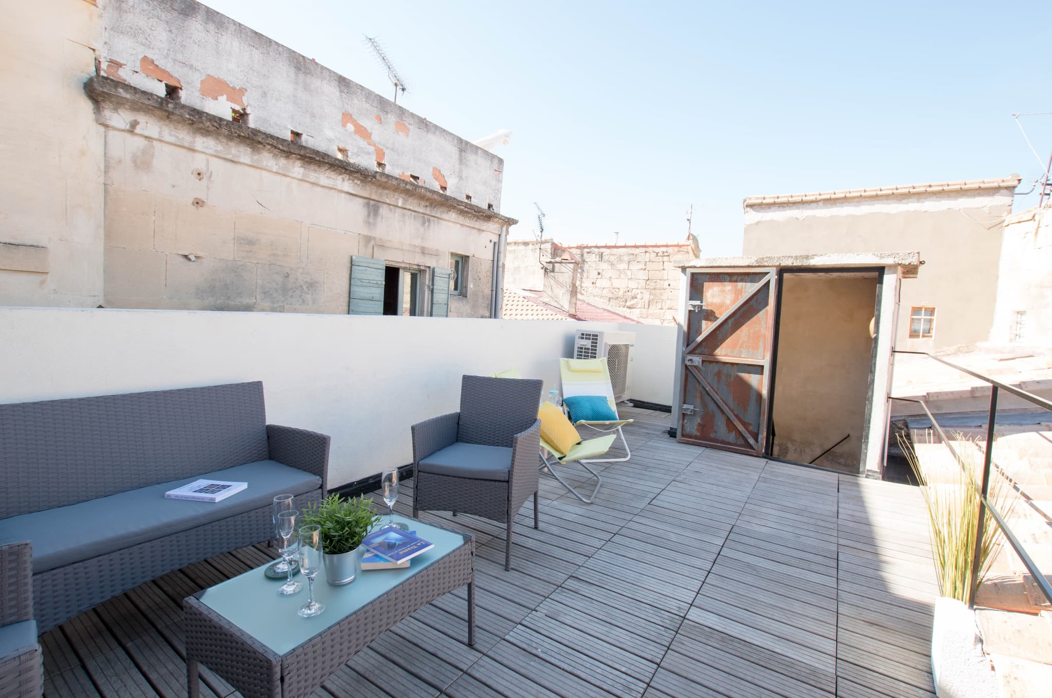 Terrasse vue toit