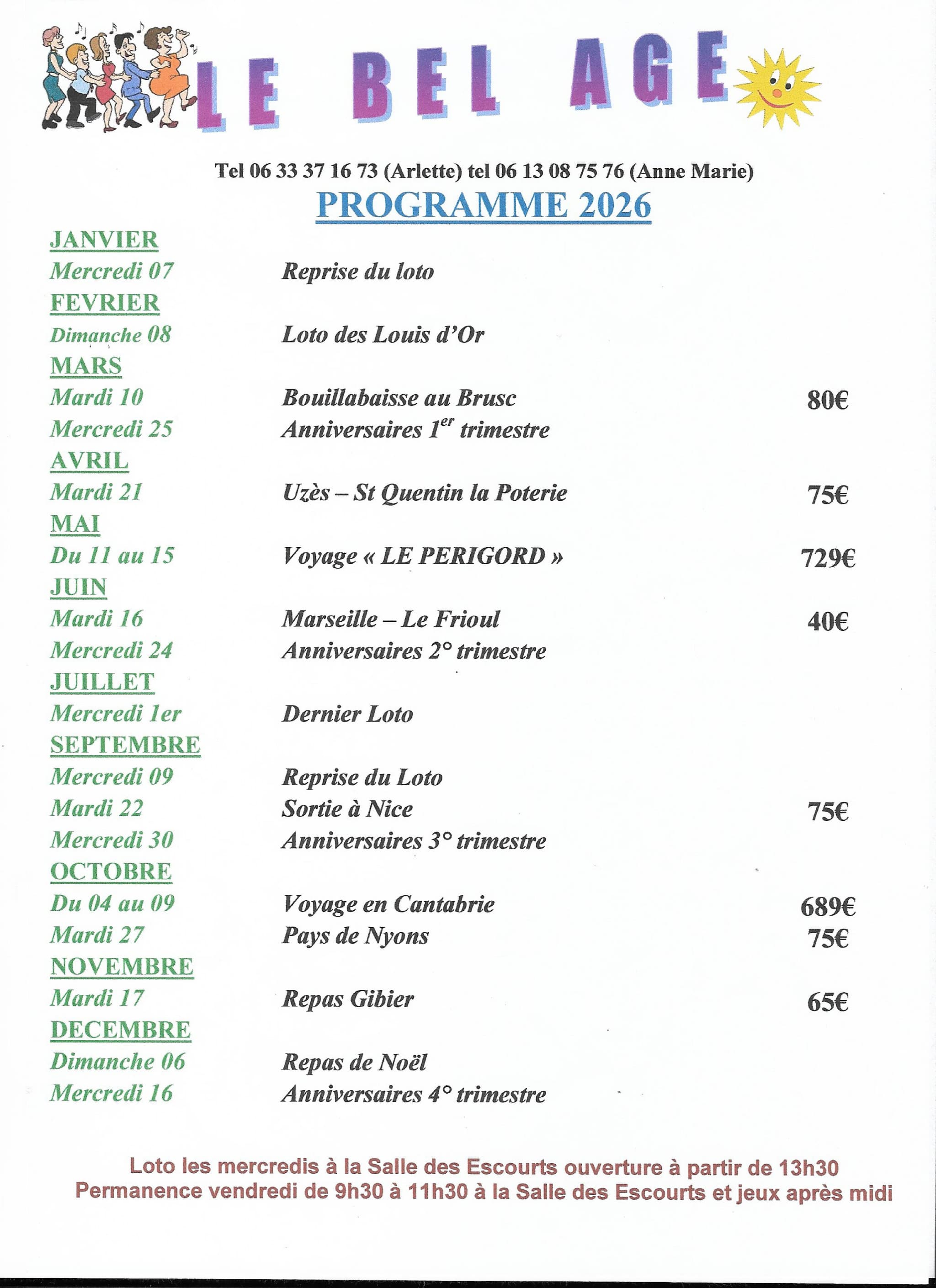 Le Bel Âge programme 2026_Pertuis