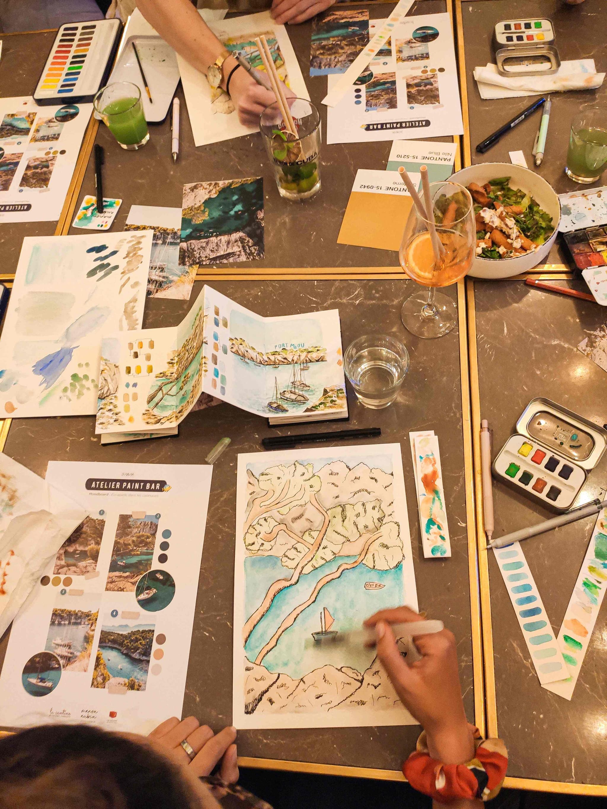 Paint Bar : aquarelle et convivialité à Marseille