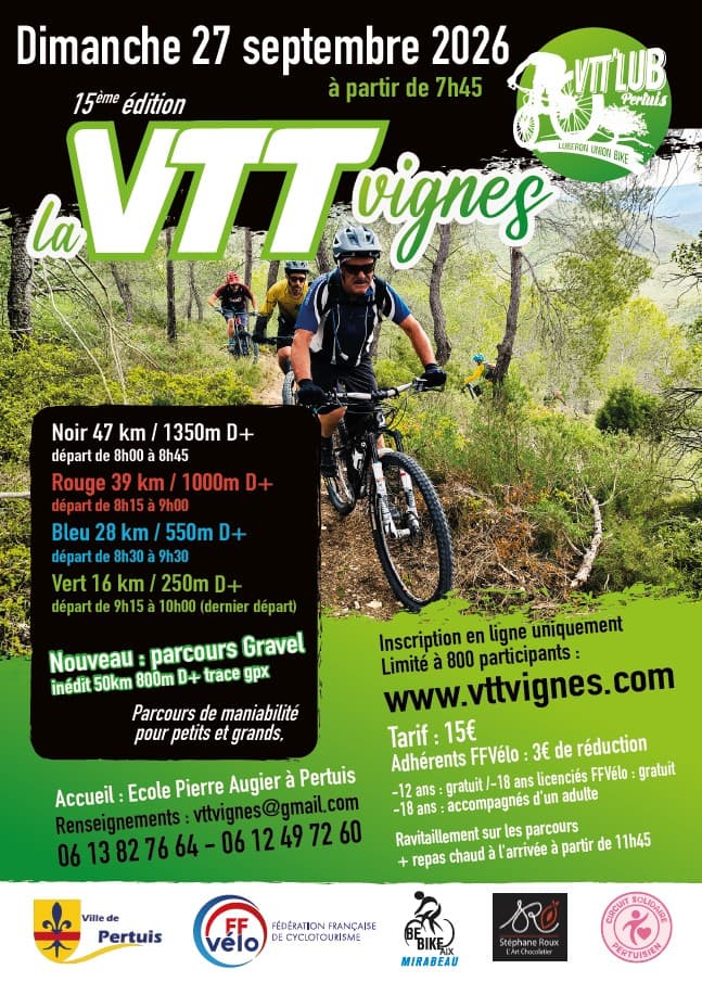La VTT vignes 2026_Pertuis