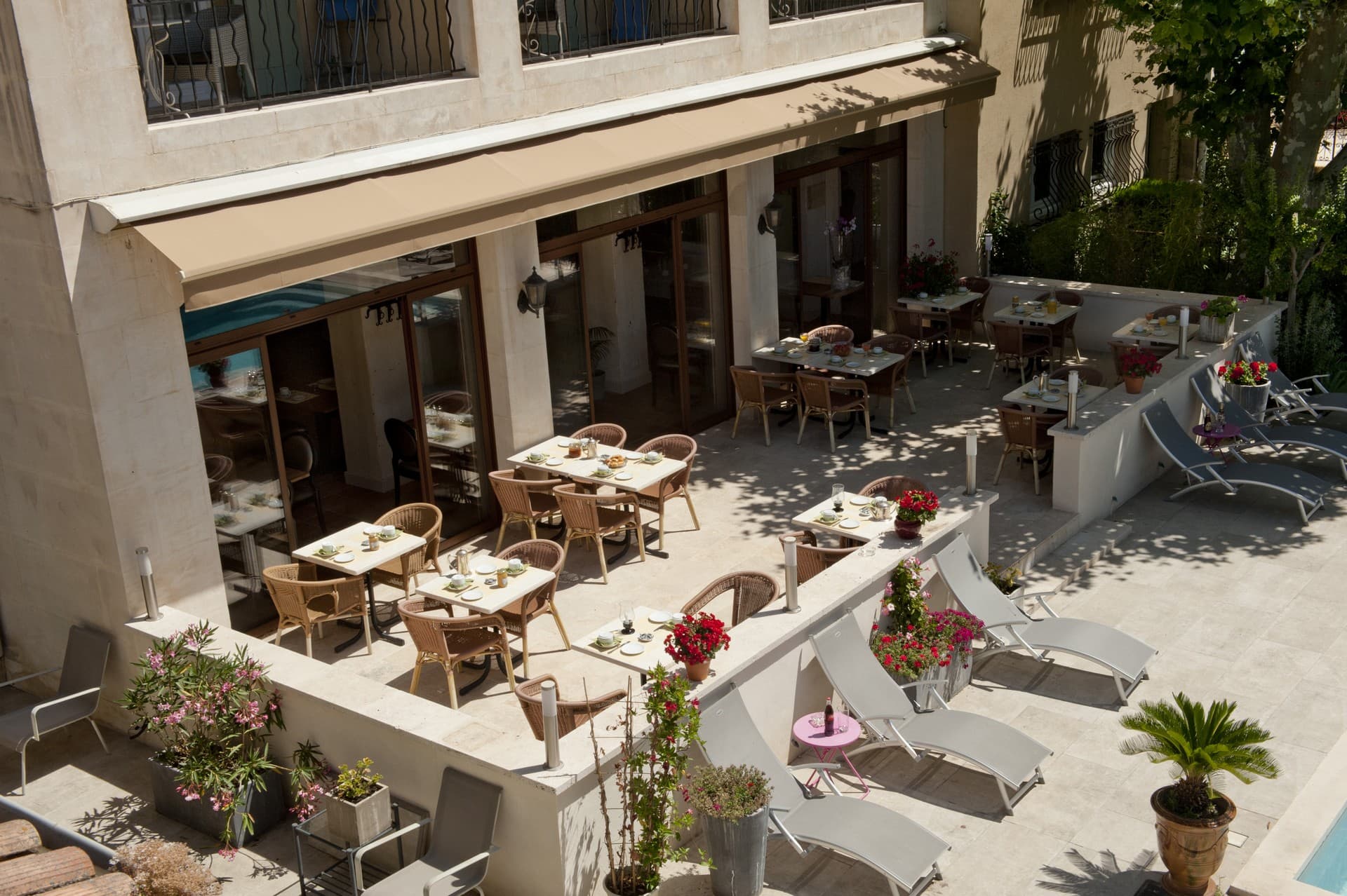 Hôtel Le Castelet des Alpilles Terrasse